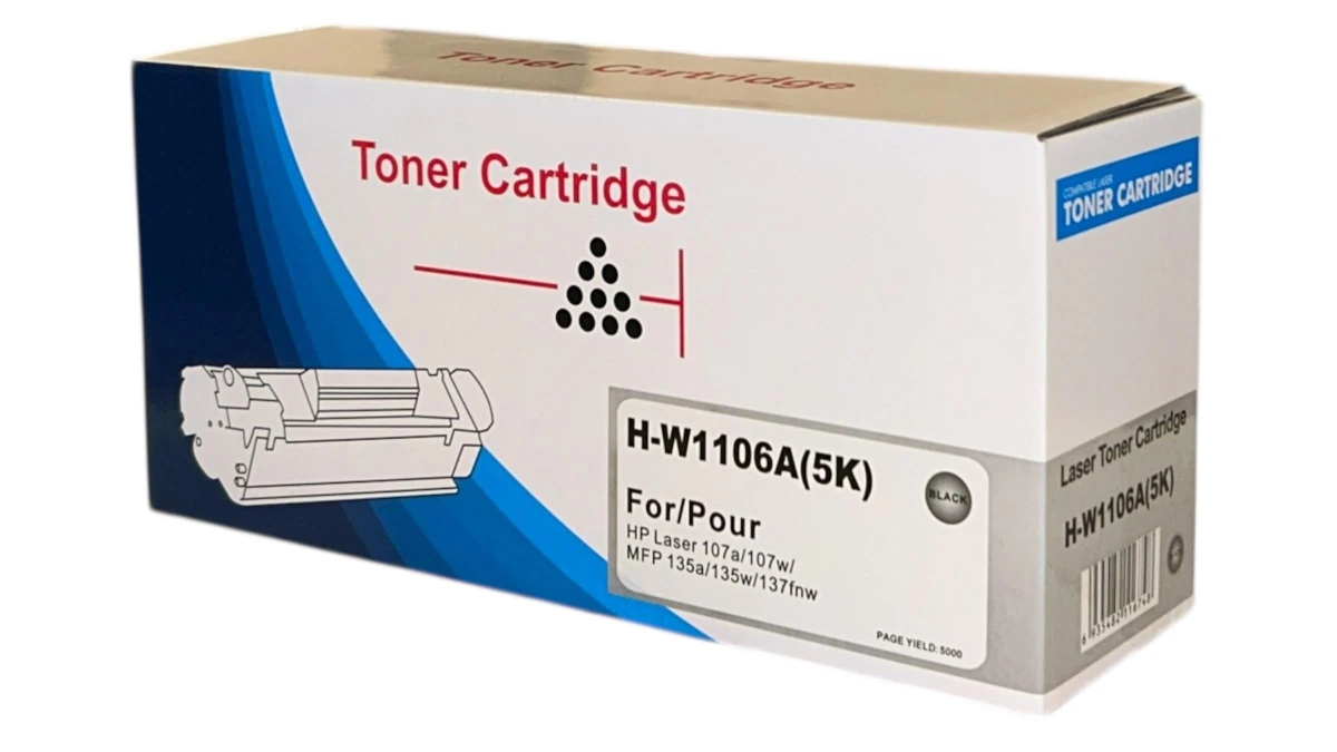 HP 106XL Muadil Yüksek Kapasite Toner W1106A LaserJet MFP 137fnw  107A 135A  5k.