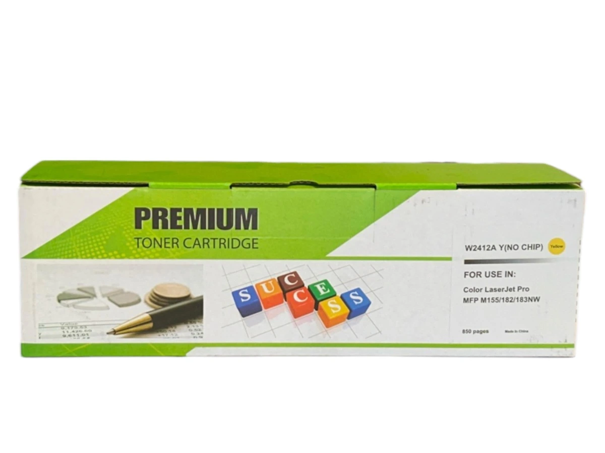 HP 216A  W2412A Sarı Muadil Toner LaserJet Pro MFP M182n  M183fw (Chipsiz)