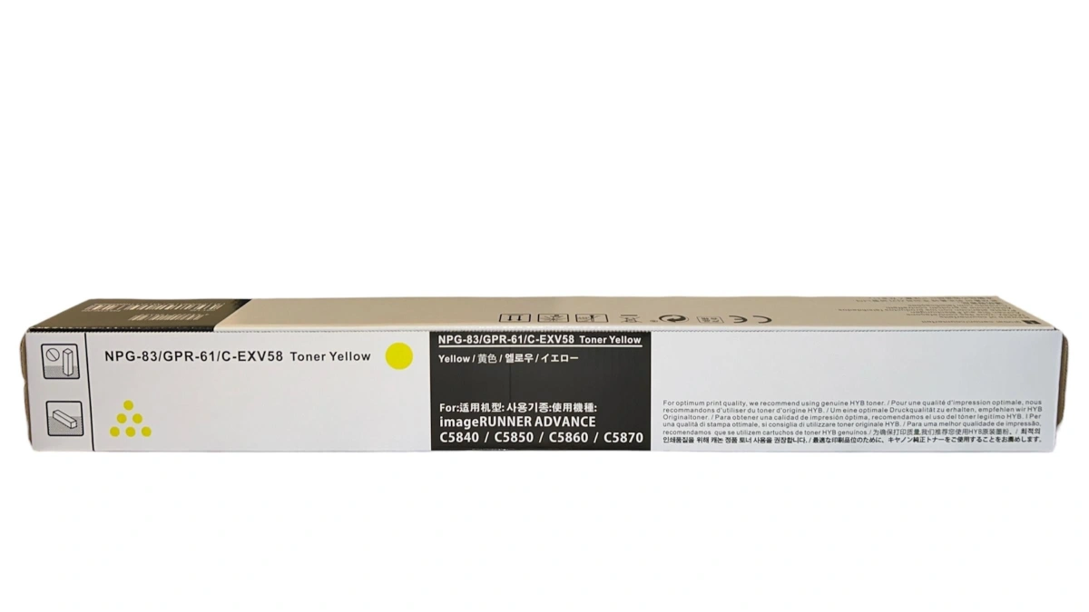 Canon EXV-58 Smart Sarı Toner ADVANCE DX C5840i C5850i C5860i C5870i 60k.